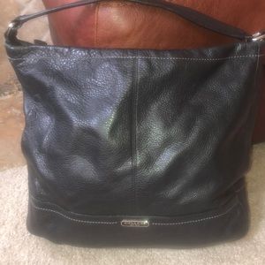 Beautiful leather black large Coach  hobo